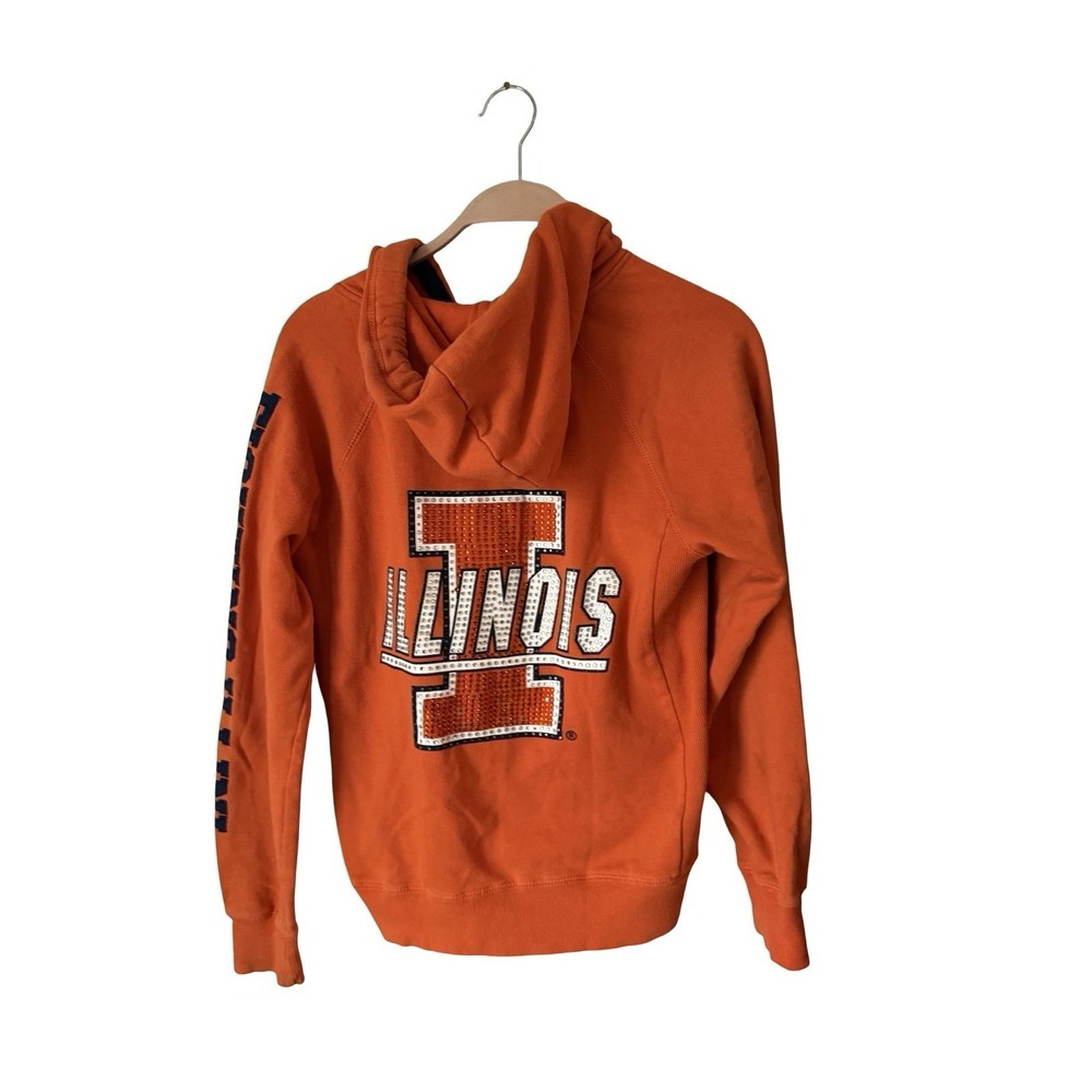 College Classics Illinois Fighting Illini Women's‎ Hoodie Size S bling
